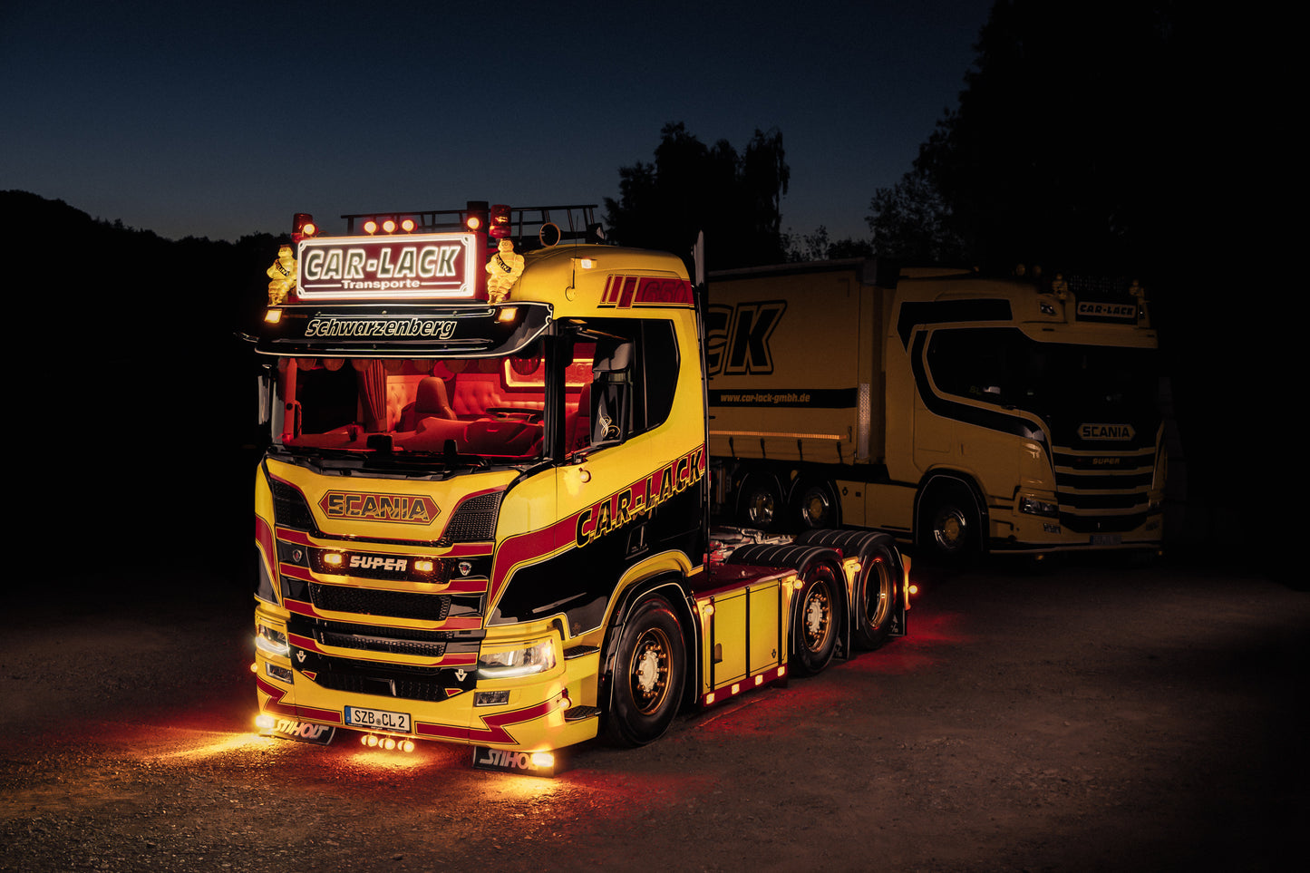 Print "Scania R650 V8"